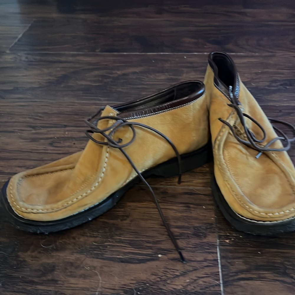 Material Prima suede and leather shoe by Goffredo Fantini. Size 9